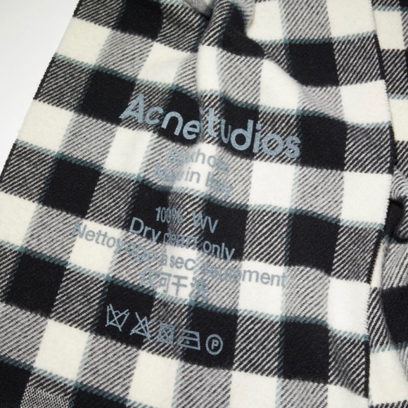 Acne Studios | Checked Wool Scarf - Picture 1 of 8
